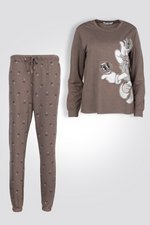 סט פיג'מה ארוכה דקה דייזי | דלתא