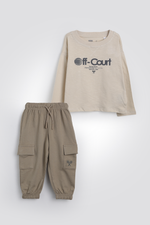 חליפת גן ארוכה לבנים | דלתא