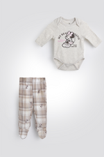 סט פיג'מה ארוכה מיני | דלתא