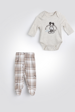 סט פיג'מה ארוכה מיקי | דלתא