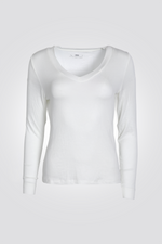 חולצה ארוכה צווארון וי | דלתא