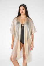 עליונית חוף מבריקה בצבע זהב