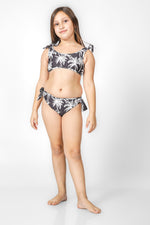 בגד ים 2 חלקים PALM בצבע אפור לילדות