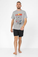 סט פיג’מה קצרה MARVEL בצבע אפור - MASHBIR//365