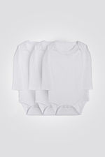 מארז שלישיית בגדי גוף פלנל לתינוקות