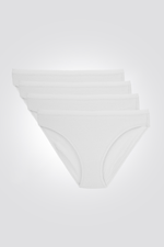 מארז רבעיית תחתוני מיני לבן