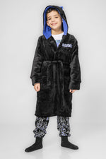 חלוק לילדים סוניק בצבע שחור