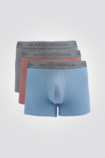 מארז 3 תחתוני בוקסר צמודים וקצרים MATCHTONIM