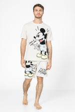 סט פיג’מה קצרה MICKEY לגברים