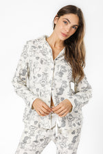 פיג'מה מכופתרת סנופי