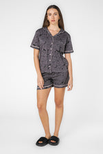 סט פיג'מה מכופתרת סנופי