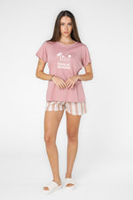 סט פיג'מה קצרה