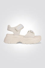 סנדלי פלטפורמה לנשים בצבע לבן