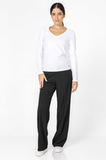 טישירט ארוכה עם מפתח וי | קנת קול