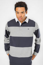 פולו ראגבי ארוך אפור