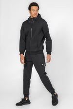 קפוצ'ון שחור לגבר