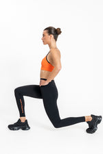 טייץ לנשים Printed Full בצבע שחור