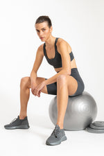 טייץ קצר לנשים Biker בצבע אפור