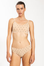 חוטיני לייזר קאט מונוגרם בצבע ניוד