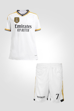 חליפת כדורגל לילדים ויני מדריד בצבע לבן