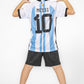 חליפת ילדים מדי ארגנטינה כדורגל מסי - 4