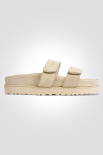 כפכפי עור הפוך לנשים בצבע בז'