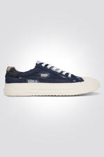 סניקר ג'ינס גבר בצבע ג'ינס כחול