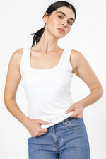 טופ אלסטי מפתח מרובע בצבע לבן