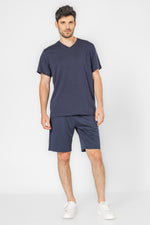 שורט פיקה לגברים בצבע נייבי