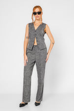 מכנסיים מחויטים בסגנון משבצות | קנת קול