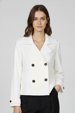 ג'קט בגזרה קצרה עם כפתרה כפולה | קנת קול