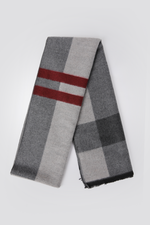 צעיף לגברים בהדפס גיאומטרי