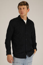 חולצה מכופתרת בעיצוב פסים עדינים | קנת קול