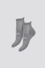 מארז 2 זוגות גרבי סניקרס בצבע אפור