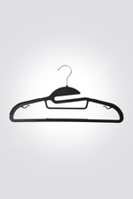 סט 8 קולבים פלסטיק צבע שחור