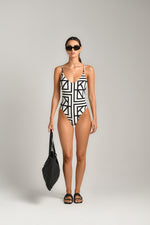 בגד ים שלם ONE PIECELOGO PRINT לנשים