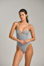 בגד ים שלם ONE PIECELOGO PRINT לנשים