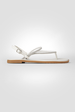 סנדלי אצבע לנשים בצבע לבן