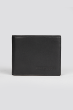 ארנק עור לגבר בצבע שחור