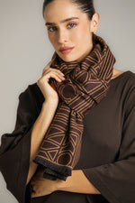 צעיף דו-צדדי ממותג | קנת קול