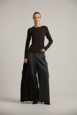 חולצת רגלן ארוכה בגזרה צמודה | קנת קול