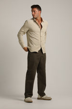 חולצת קורדרוי מכופתרת לגברים | קנת קול