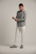 חולצה מכופתרת פלאנל בעיצוב משבצות | קנת קול