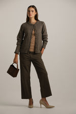 סריג קרדיגן במרקם צמרי | קנת קול