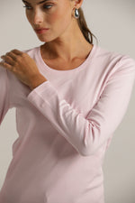 טישירט ארוכה עם צווארון עגול | קנת קול