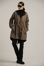 מעיל פארקה דו-צדדי עם קפוצ'ון | קנת קול