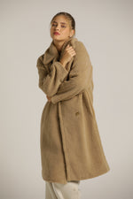 מעיל טדי ארוך במראה פרוותי | קנת קול