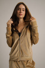 סווטשירט קטיפה עם רוכסן | קנת קול