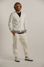 קרדיגן עם עיצוב פסים קונטרסטים | קנת קול