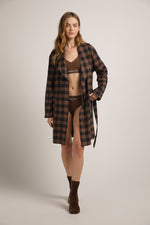 חלוק בית בסגנון משבצות | קנת קול